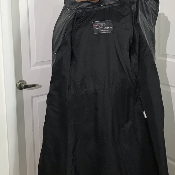 Genuine Leather Trench Coat - Picture 5 of 5